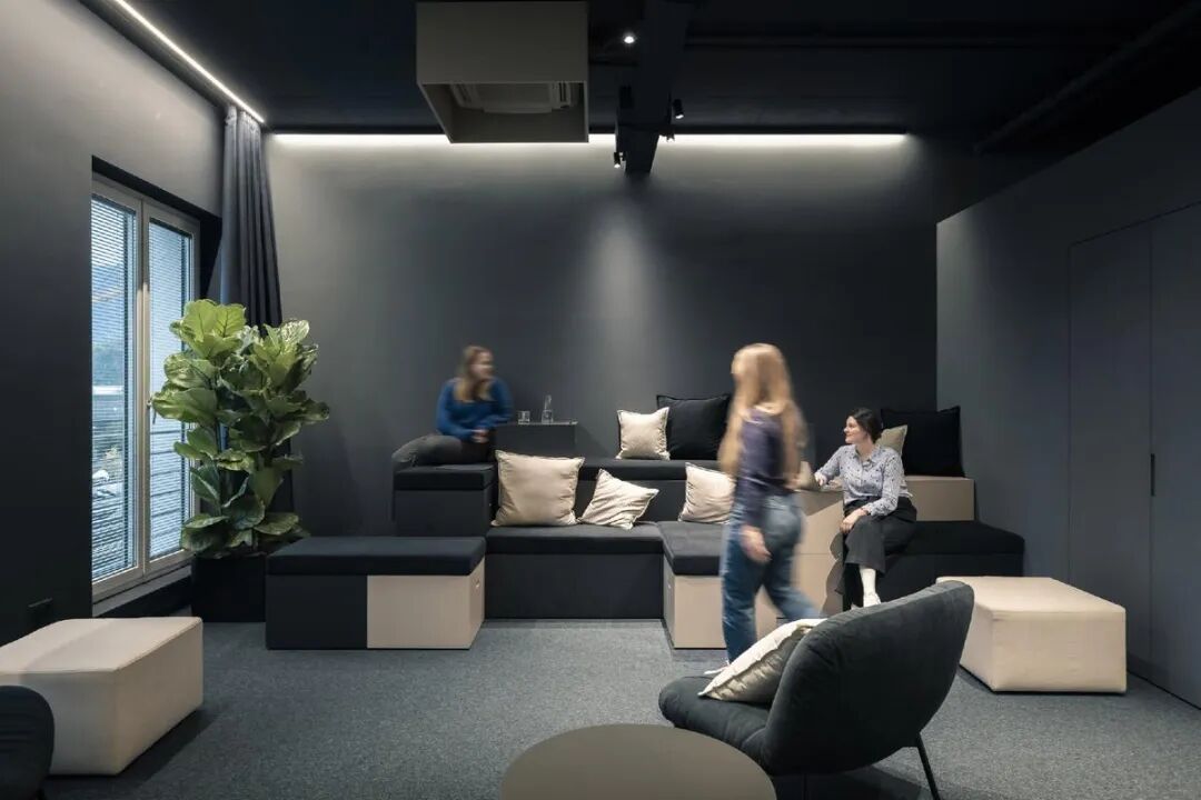 How can this digital marketing company reconstruct collaboration by designing office furniture when