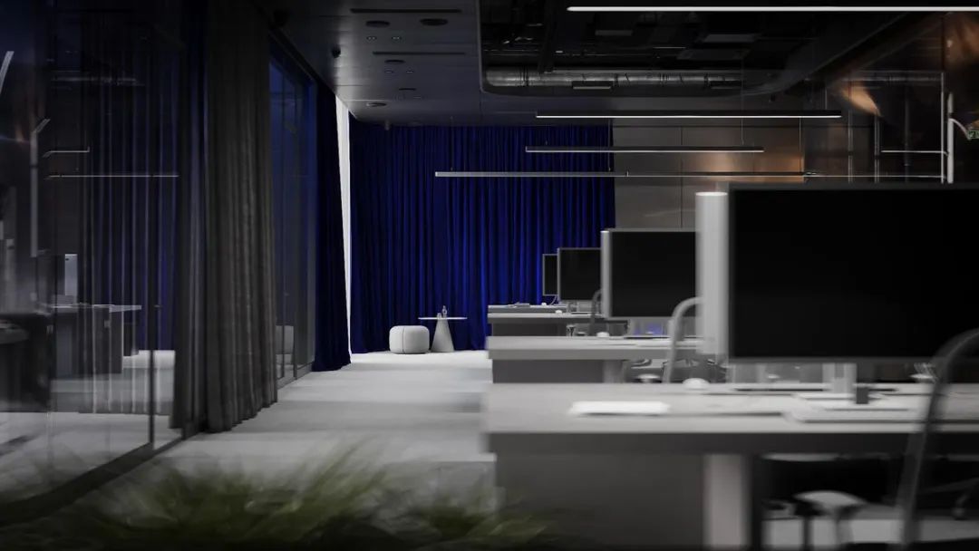 ZIQ迪拜办公室：科幻美学与沙漠诗境的办公空间重构