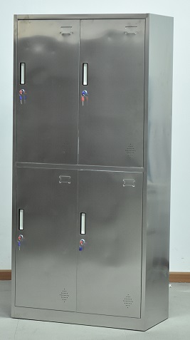 不锈钢四门更衣柜