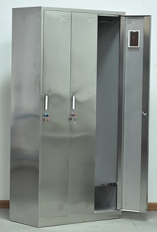 不锈钢三门更衣柜