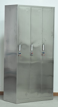 不锈钢三门更衣柜