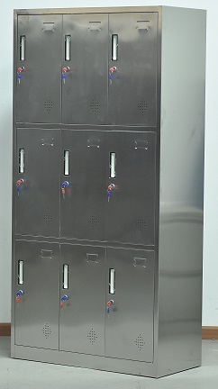 不锈钢九门更衣柜