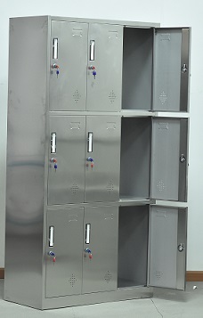 不锈钢九门更衣柜